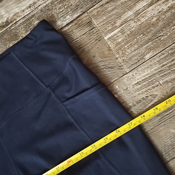 Active Life Athletic Leggings Side Pockets Half Mesh Legs Women's Large Stretchy - Picture 13 of 15